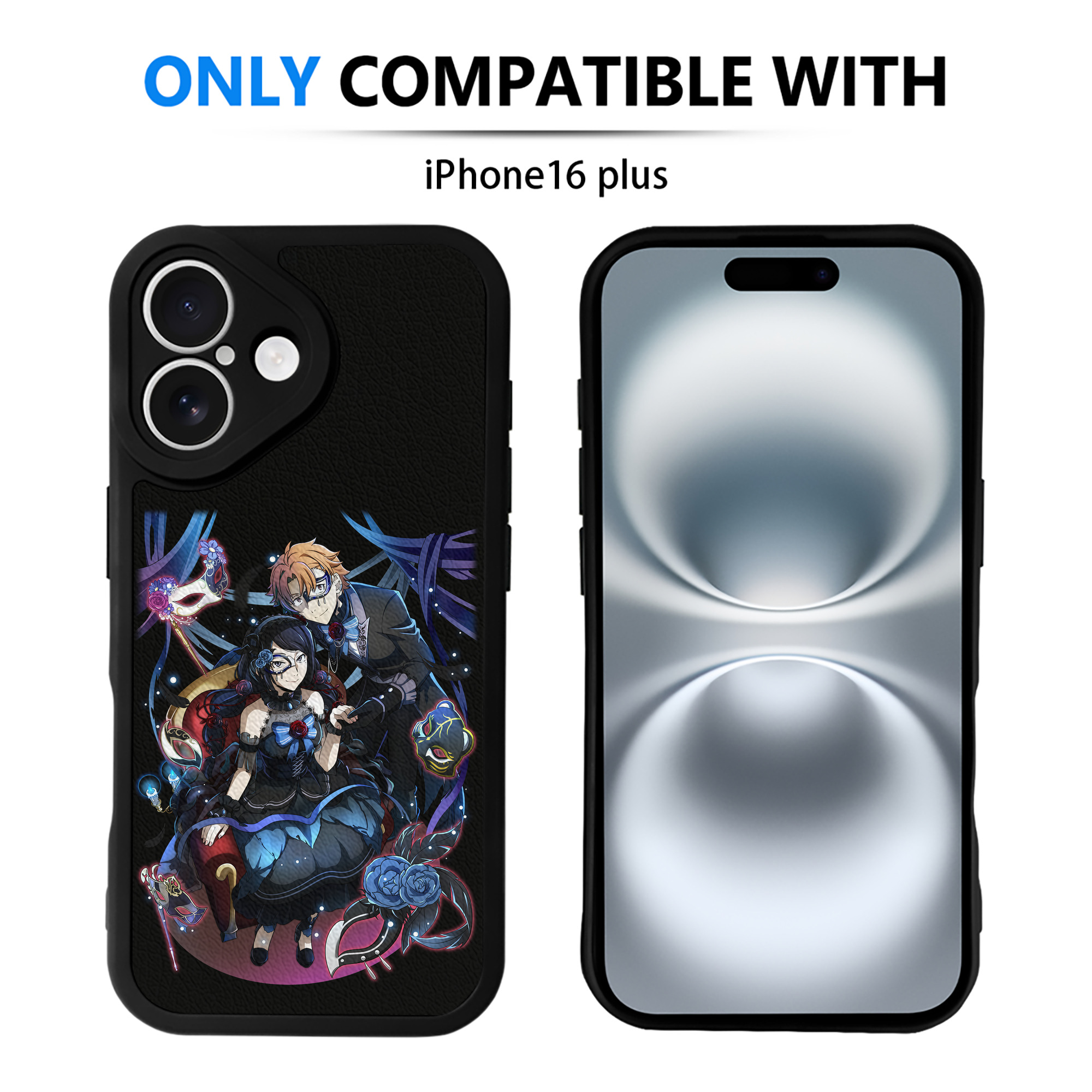 （画像用） 文豪ストレイドッグス Bungo Stray Dogs 【iPhone 16シリーズ対応】シリコンスマホケース（レザー調） 材質：シリコン